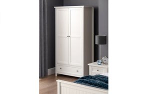 Julian Bowen Maine 2 Door Combination Wardrobe Surf White