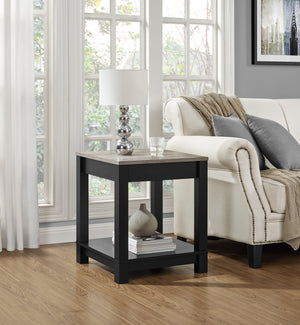 Dorel Home Carver End Table Black-Better Bed Company 