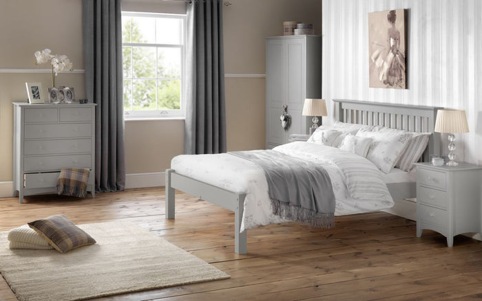 Julian Bowen Barcelona Bed Low Foot End Dove Grey