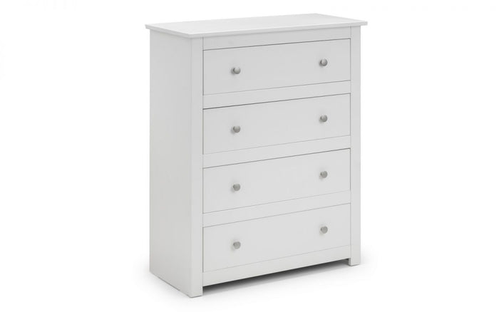 Julian Bowen Radley 4 Drawer Chest White