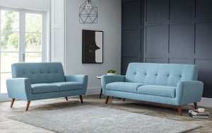 Julian Bowen Monza 3 Seater Sofa Blue