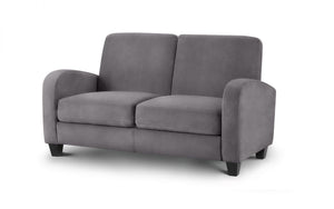 Julian Bowen Vivo 2 Seater Sofa Dusk Grey Chenille-Better Bed Company 