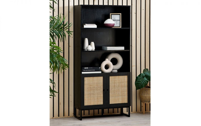 Julian Bowen Padstow Tall Bookcase - Black