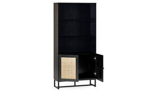 Julian Bowen Padstow Tall Bookcase - Black