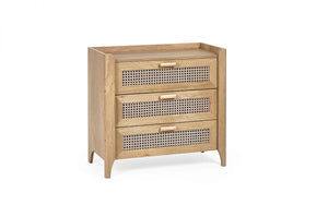 Julian Bowen Sydney 3 Drawer Chest Side And Front View-Better Bed Company