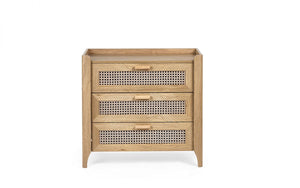 Julian Bowen Sydney 3 Drawer Chest Front View-Better Bed Company