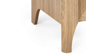 Julian Bowen Sydney 3 Drawer Chest Legs Close Up-Better Bed Company