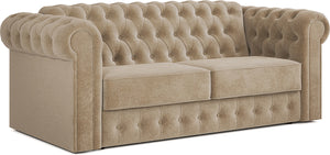 Jay-Be Chesterfield 3 Seater Sofa Bed with Deep e-Sprung™ Mattress CosyChenille-Dreamy-Better Bed Company