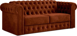 Jay-Be Chesterfield 3 Seater Sofa Bed with Deep e-Sprung™ Mattress CosyChenille-Foxy-Better Bed Company