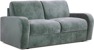 Jay-Be Deco 2 Seater Sofa Bed with Deep e-Sprung™ Mattress CosyChenille-Aqua-Better Bed Company