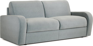 Jay-Be Deco 3 Seater Sofa Bed with Deep e-Sprung™ Mattress BrushedTwill-Sky-Better Bed Company