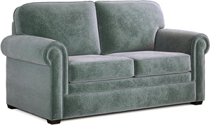 Jay-Be Heritage 2 Seater Sofa Bed with e-Pocket Mattress CosyChenille-Aqua-Better Bed Company