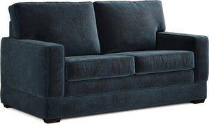 Jay-Be Urban 2 Seater Sofa Bed with e-Pocket Mattress Cosy Chenille Cobalt-Better Bed Company