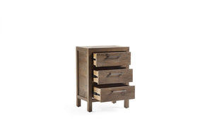 Julian Bowen Heritage 3 Drawer Bedside From Side-Better Bed Company