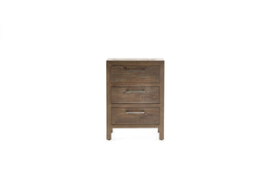 Julian Bowen Heritage 3 Drawer Bedside From Front-Better Bed Company