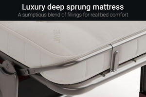 Jay-Be Chesterfield Snuggler with Deep e-Sprung™ Mattress Frame Close Up-Better Bed Company