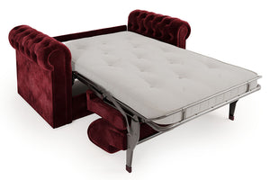 Jay-Be Chesterfield 2 Seater Sofa Bed with Deep e-Sprung™ Mattress As A Bed-Better Bed Company