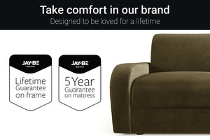 Jay-Be Deco 2 Seater Sofa Bed with Deep e-Sprung™ Mattress Guarantee-Better Bed Company