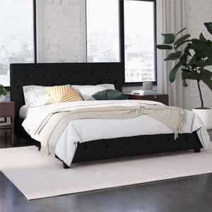 Dorel Home Dakota Upholstered Bed Black PU-Better Bed Company