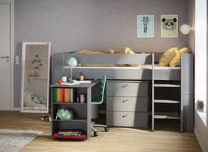 Steens 4 Kids Pull Out Desk Grey