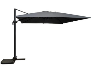 Signature Weave 3m Roma Grey Parasol-Better Bed Company 