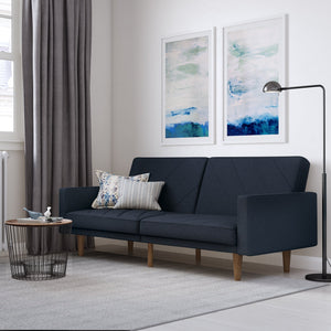 Dorel Home Paxson Sofa Bed Navy Blue-Better Bed Company