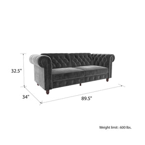 Dorel Home Felix Chesterfield Sofa Bed More Dimensions-Better Bed Company