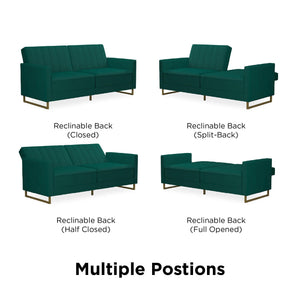 Dorel Home Skylar Sprung Seat Sofa Bed Position Diagram-Better Bed Company