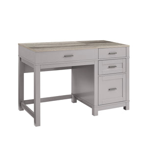 Dorel Home Carver Lift Top Desk Grey White Back Ground-Better Bed Company