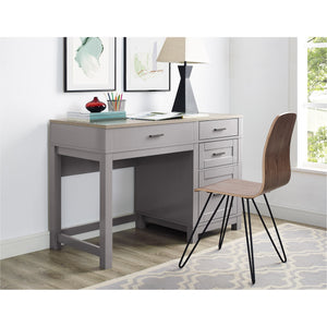 Dorel Home Carver Lift Top Desk Grey-Better Bed Company