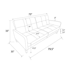 Dorel Home Boston Sofa Bed Dimensions-Better Bed Company 