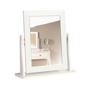 Steens Baroque White Stool and Mirror