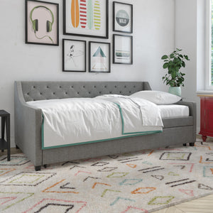 Dorel Novogratz Her Majesty Fabric Daybed-Better Bed Company