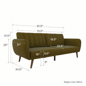 Dorel Home Brittany Sofa Bed Dimensions-Better Bed Company 