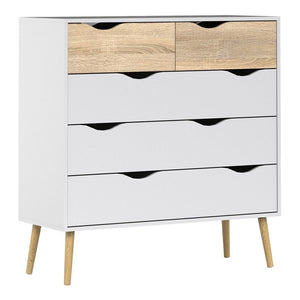 Furniture To Go Oslo Chest of 5 Drawers (2+3)