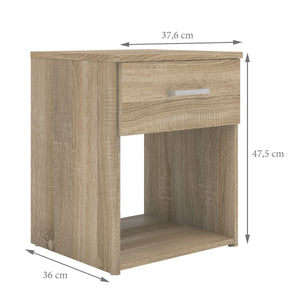 Furniture To Go Space Bedside 1 Drawer Dimensions-Better Bed Company