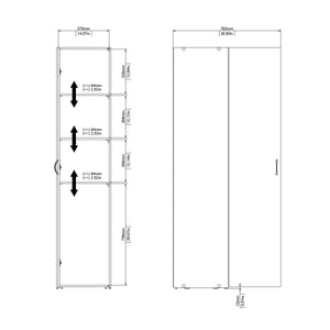 Furniture To Go Space Wardrobe 1 Door Dimensions-Better Bed Company