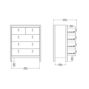 Furniture To Go Madrid Chest 3+2 Drawers Dimensions-Better Bed Company