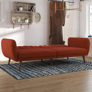 Dorel Home Brittany Sofa Bed Orange As A Bed-Better Bed Company 