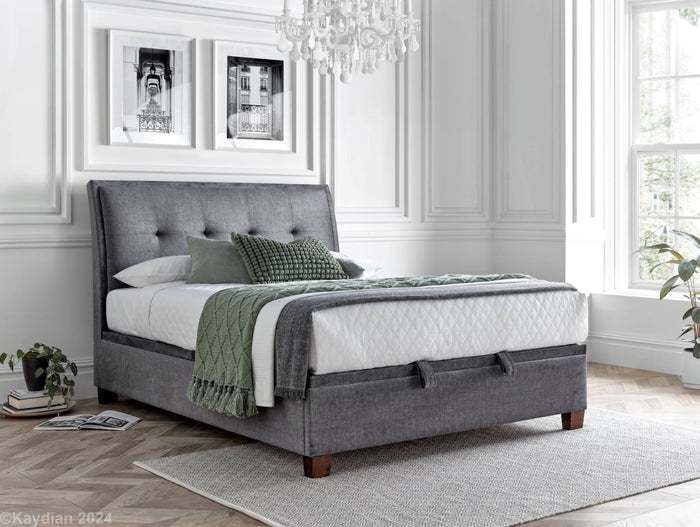 Kaydian Accent Vogue Grey Ottoman Bed Frame