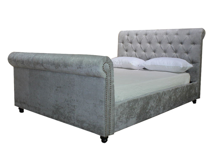 Artisan Bed Company Silver Fabric Bed