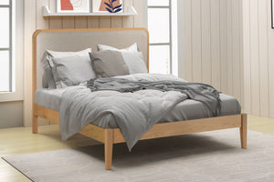 Flintshire Furniture Brynford Oak Bed Frame Double-Better Bed Company