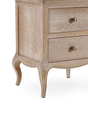 Julian Bowen Camille 2 Drawer Bedside Table Leg Close Up-Better Bed Company