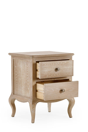 Julian Bowen Camille 2 Drawer Bedside Table Drawers Open-Better Bed Company