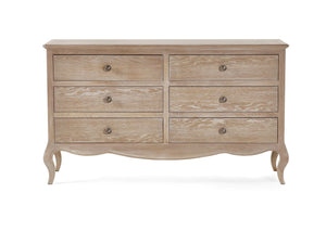 Julian Bowen Camille Camille 6 Drawer Wide Chest From Front-Better Bed Company
