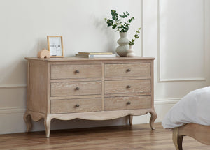 Julian Bowen Camille Camille 6 Drawer Wide Chest-Better Bed Company