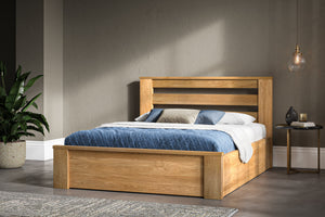 Emporia Beds Charnwood Solid Oak Ottoman-Better Bed Company