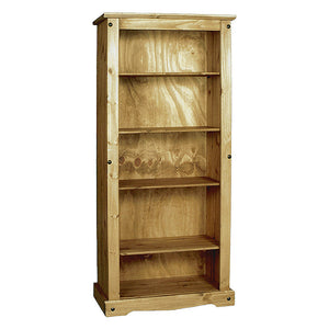 Heartlands Furniture Corona Bookcase Large with 4 Shelves-Better Bed Company