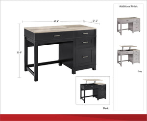 Dorel Home Carver Lift Top Desk Dimensions-Better Bed Company