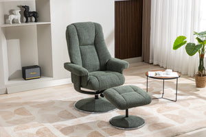 GFA Denver Recliner And Foot Stool-Chacha Fern